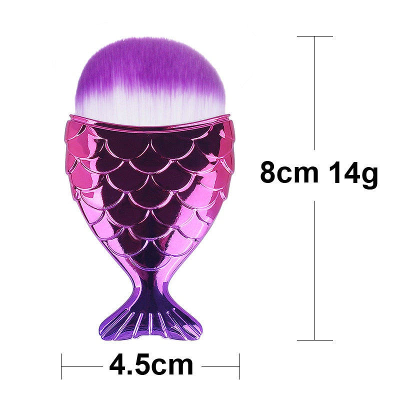 Cute Mermaid Makeup Brushes Kit - Sissy Lux