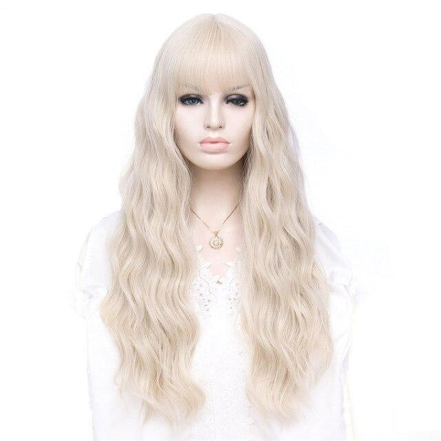 Long Wavy Wig with Bangs - Sissy Lux