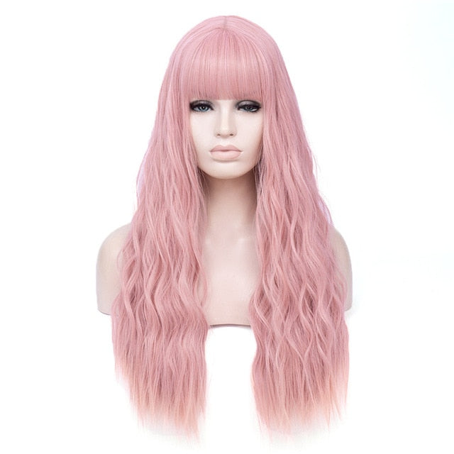 Long Wavy Wig with Bangs - Sissy Lux