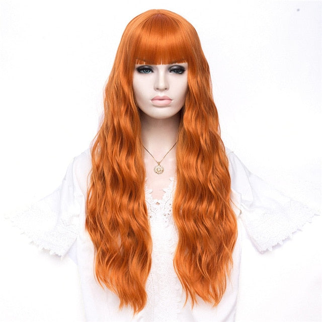 Long Wavy Wig with Bangs - Sissy Lux