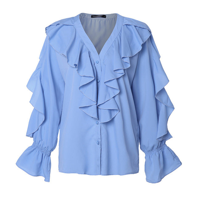 Black Sissy Ruffled Top - Sissy Lux