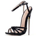Ankle Strap Pointed Toe Pumps - Sissy Lux