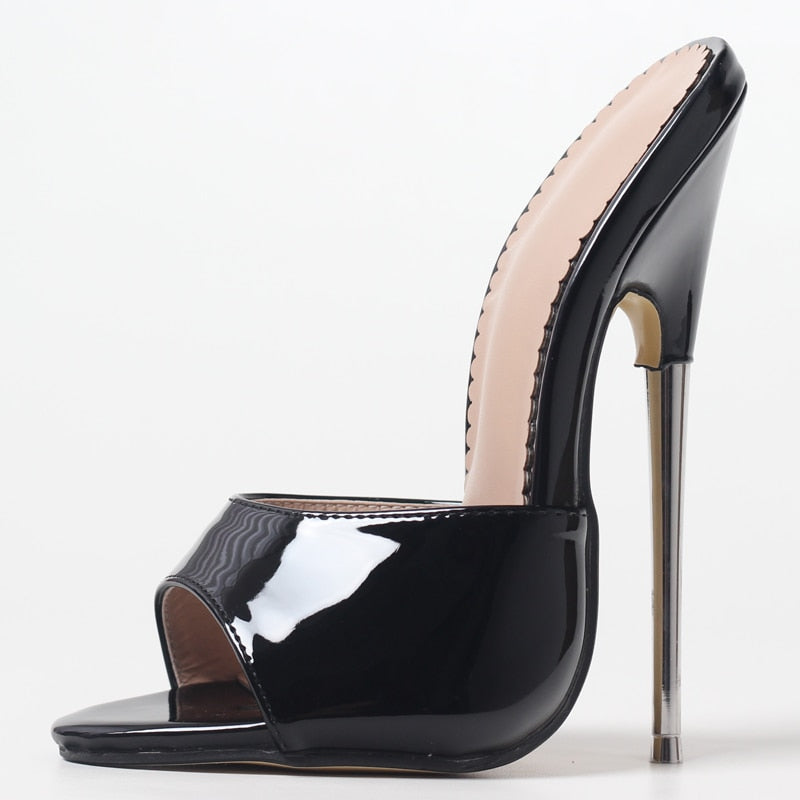 7" Sexy Peep Toe Sandals - Sissy Lux