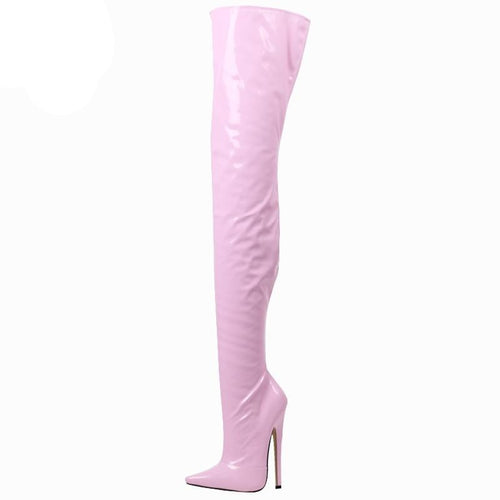 7" Slutty Thigh HIgh Boots - Sissy Lux