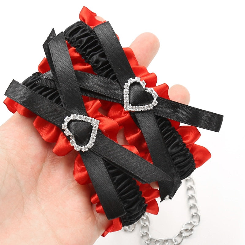 BDSM Collar - Ruffles Heart - Sissy Lux