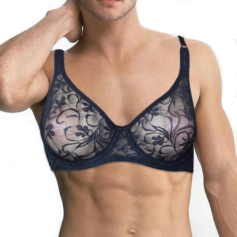 Transparent Lace Bra - Sissy Lux