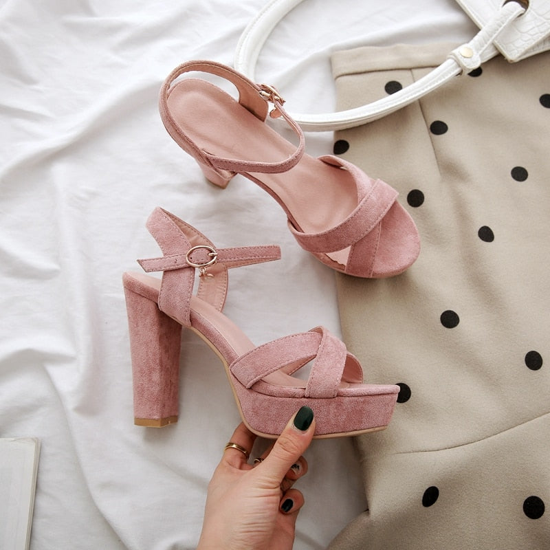 Sissy Secretary Pink Sandals - Sissy Lux