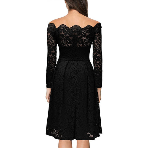 Aurora Off Shoulder Lace Dress - Sissy Lux