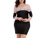 Load image into Gallery viewer, Rita Off-Shoulder Lace Dress - Sissy Lux

