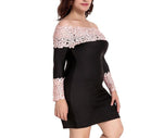 Load image into Gallery viewer, Rita Off-Shoulder Lace Dress - Sissy Lux
