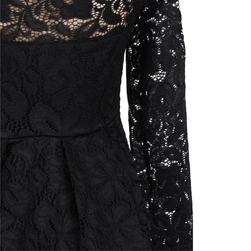 Aurora Off Shoulder Lace Dress - Sissy Lux