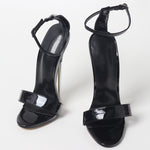 Load image into Gallery viewer, Black Stiletto Heel Sandals - Sissy Lux
