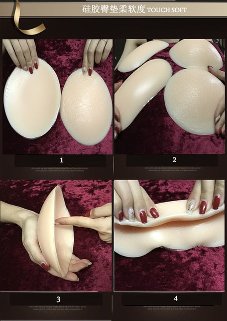 4 Pcs Self-Adhesive Butt/Hip Enhancing Pads - Sissy Lux