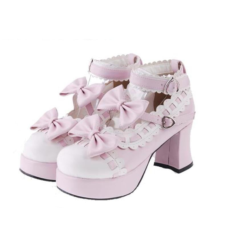 Sissy Shoes "Bows & Lace" - Sissy Lux