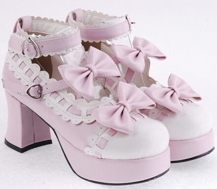 Sissy Shoes "Bows & Lace" - Sissy Lux