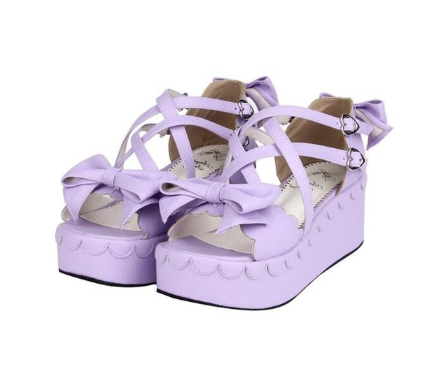 Sissy Shoes - Pink Wedge Pumps - Sissy Lux