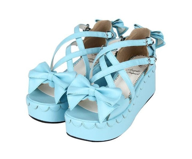 Sissy Shoes - Pink Wedge Pumps - Sissy Lux