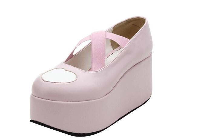 Sissy Shoes "Wedged Heart" - Sissy Lux