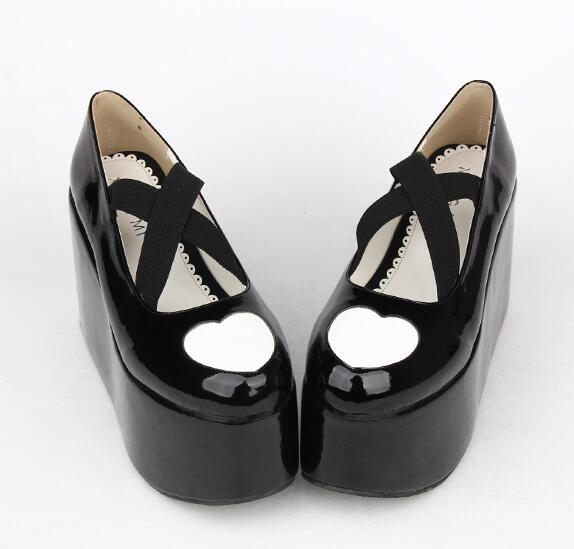 Sissy Shoes "Wedged Heart" - Sissy Lux