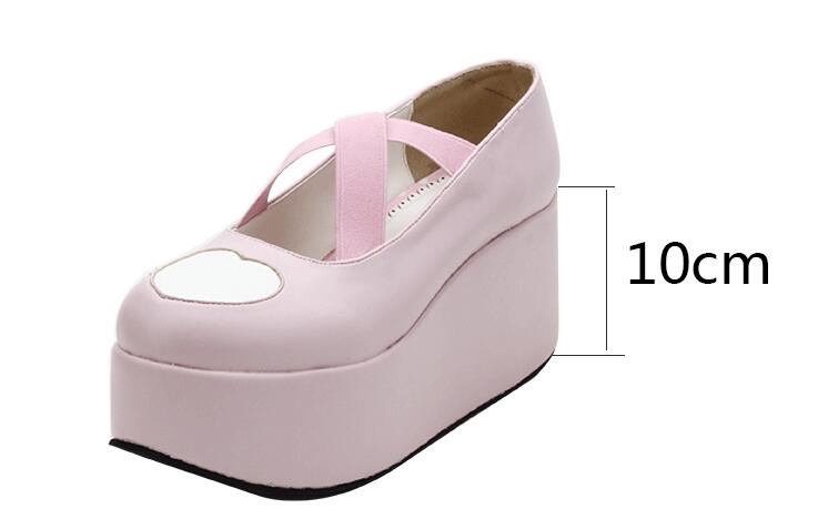 Sissy Shoes "Wedged Heart" - Sissy Lux