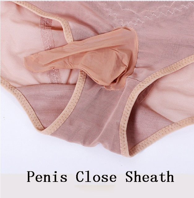 Sissy Belly Body Shaper w/ Penis Pouch - Sissy Lux