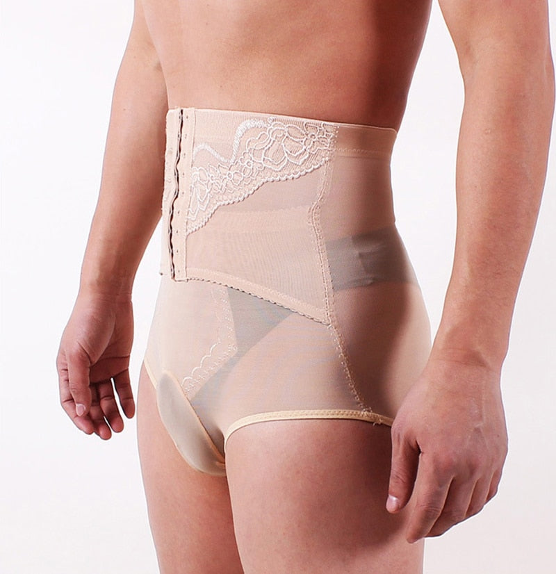 Sissy Belly Body Shaper w/ Penis Pouch - Sissy Lux