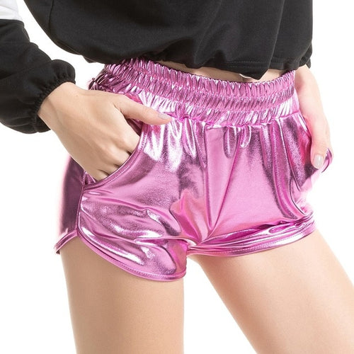 "Sissy Lola" Metallic Shorts - Sissy Lux