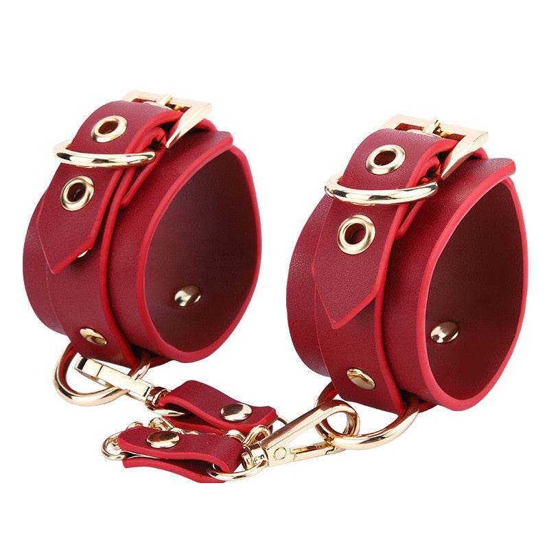 Sissy Slave BDSM Leather Bondage Set - Sissy Lux