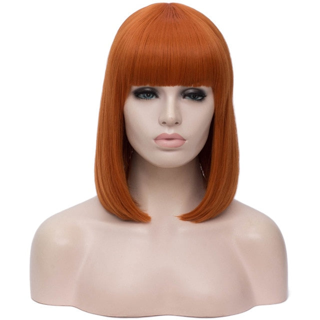 Straight Short Bob Wig with Bangs - Sissy Lux