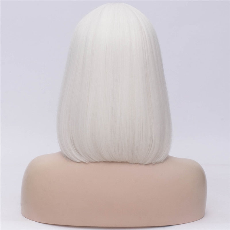 Straight Short Bob Wig with Bangs - Sissy Lux