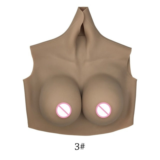 G Cup Half Body Silicone Breast Forms - Sissy Lux