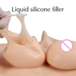 Load image into Gallery viewer, D Cup Silicone Breast Forms Full Bodysuit - Sissy Lux

