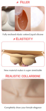 Load image into Gallery viewer, H Cup Silicone Breast Forms - Sissy Lux
