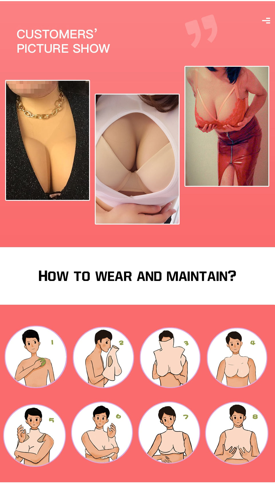 H Cup Silicone Breast Forms - Sissy Lux