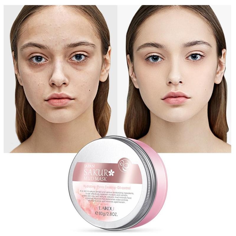 Cherry Blossoms Oil Control Pink Face Mask - Sissy Lux