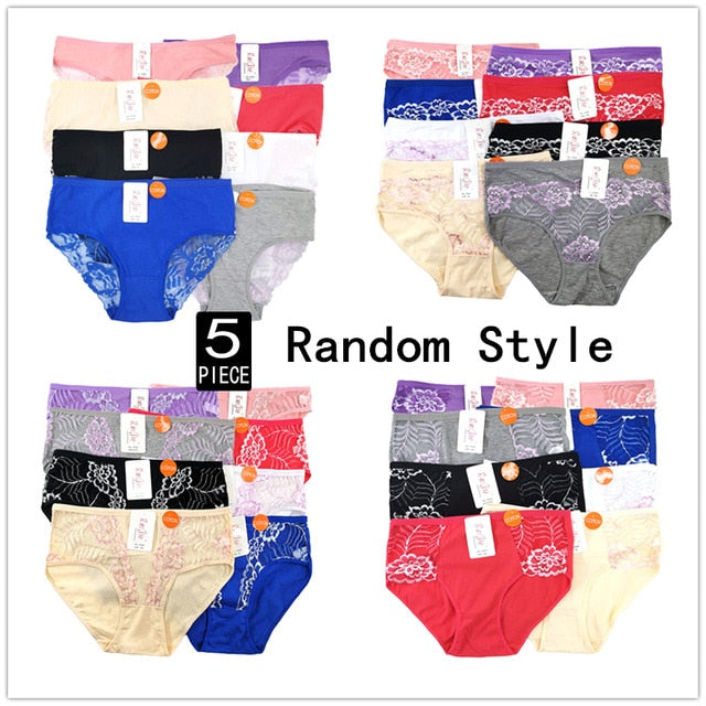5pcs Lace Panties Set - Sissy Lux
