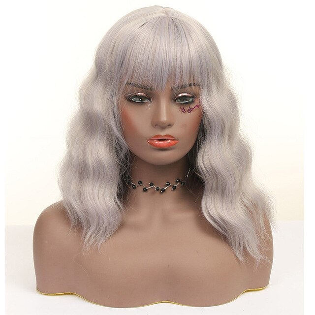 "Cute Sissy" Wavy Wig with Bangs - Sissy Lux