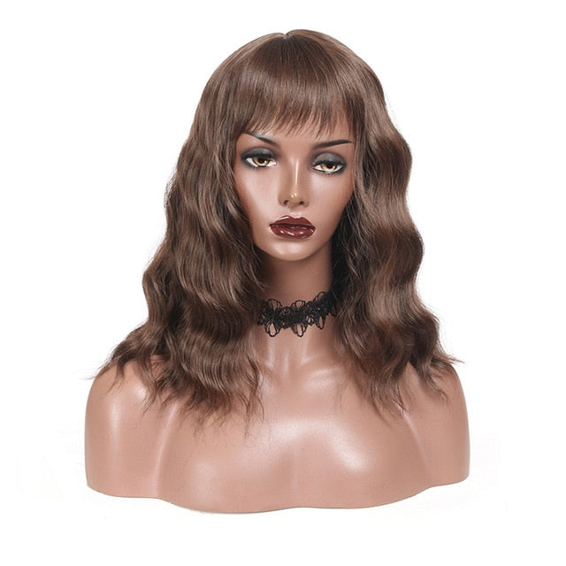 "Cute Sissy" Wavy Wig with Bangs - Sissy Lux
