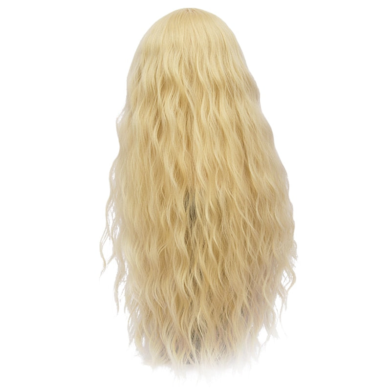 Long Wavy Wig with Side Bangs - Sissy Lux