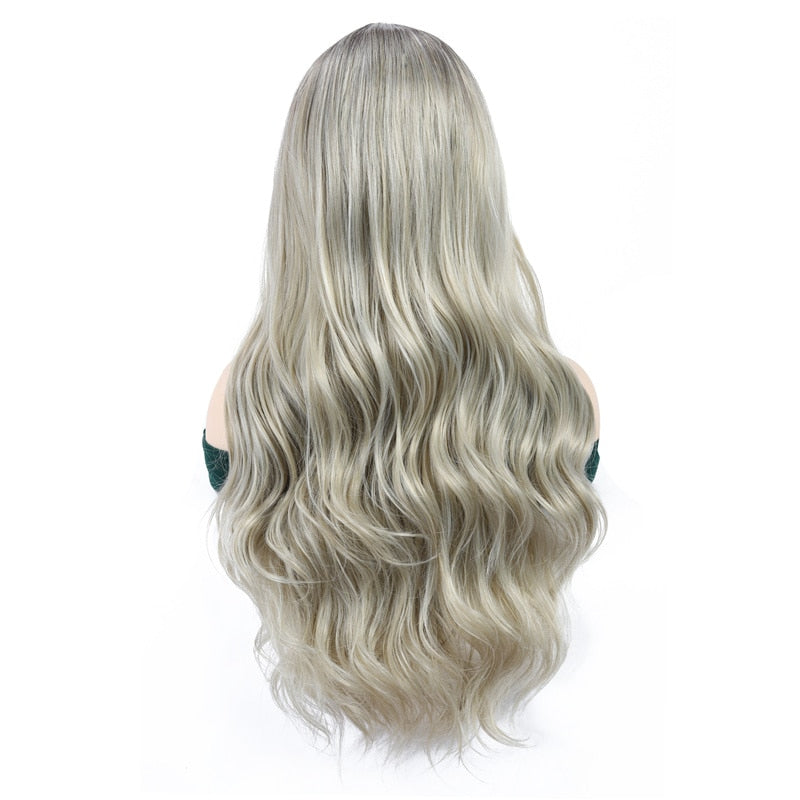 Two Tone Long Wavy Wig - Sissy Lux
