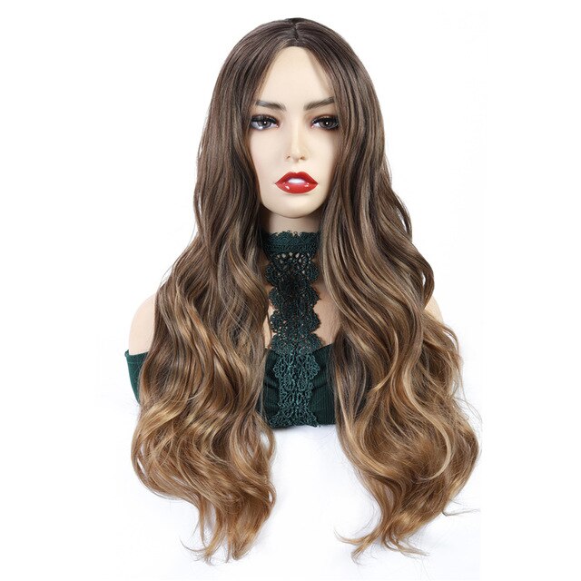 Two Tone Long Wavy Wig - Sissy Lux