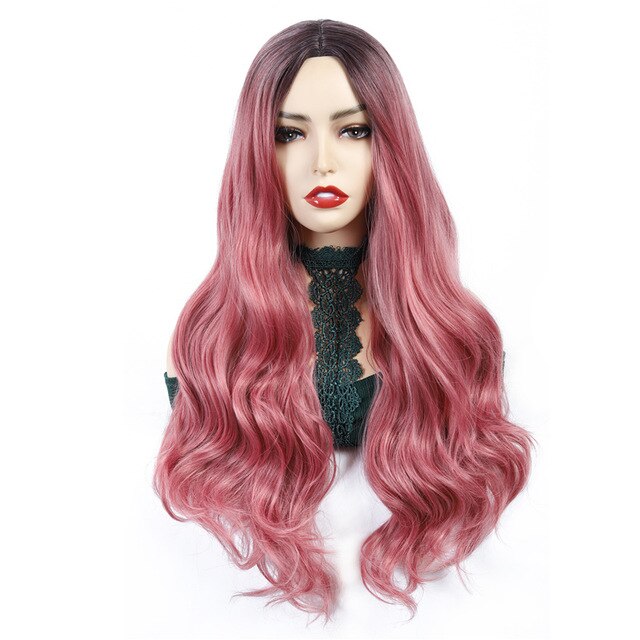 Two Tone Long Wavy Wig - Sissy Lux