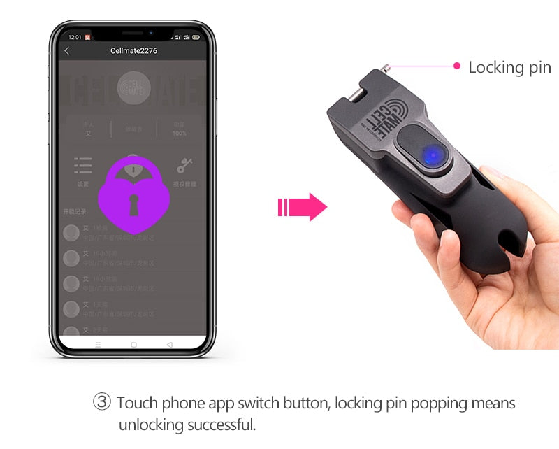 Cellmate Chastity Cage App Controlled - Sissy Lux