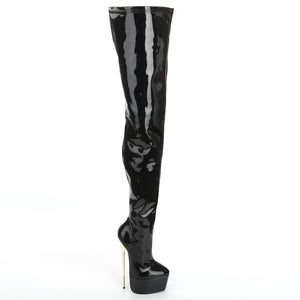 22cm Sexy Thigh High Platform Boots - Sissy Lux