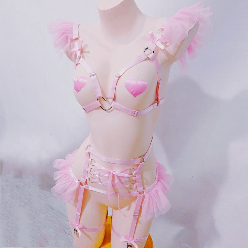 Cute Sissy Body Cage Lingerie - Sissy Lux