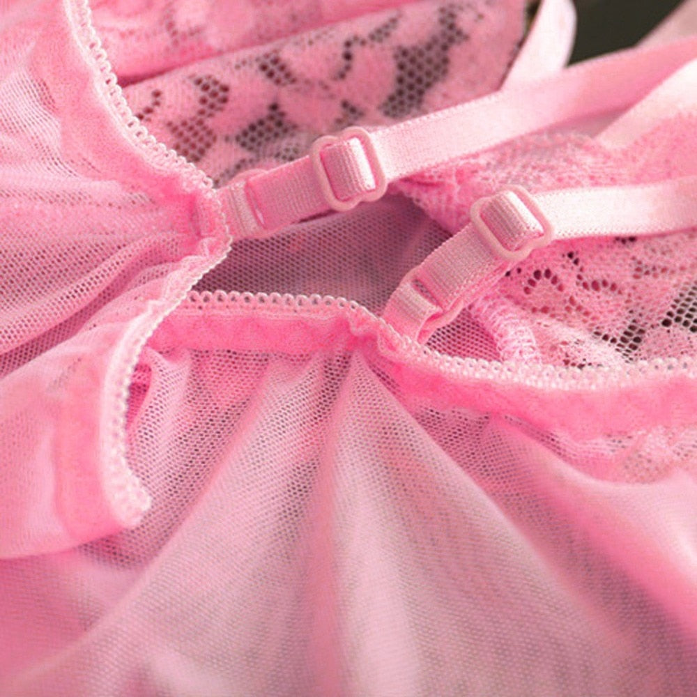 "Shy Sissy" Lingerie Robe Set - Sissy Lux