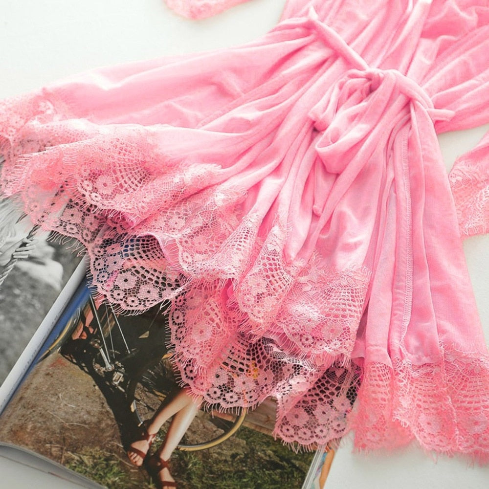 "Shy Sissy" Lingerie Robe Set - Sissy Lux