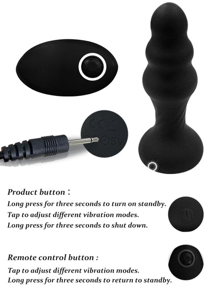 Sissy Student Anal Vibrator Plug with Remote Control - Sissy Lux