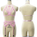 Pink Lace Sexy Sissy Harness - Sissy Lux