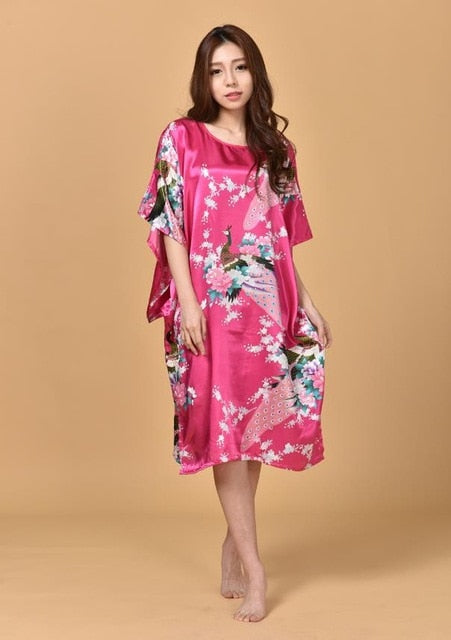 Feminine Touch Kimono Nightgown - Sissy Lux